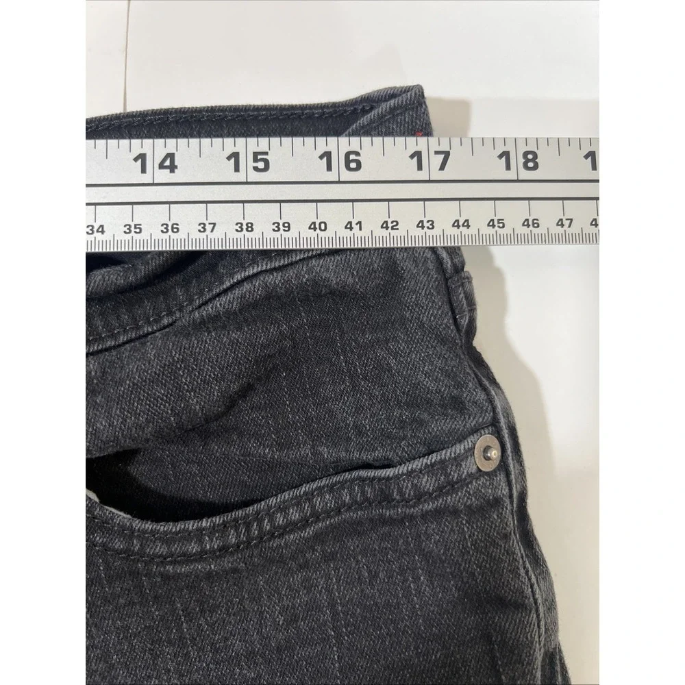 Levis 514‎ Jeans Mens 36X32 Black Straight Fit Red Tab 5 Pocket Stretch Denim